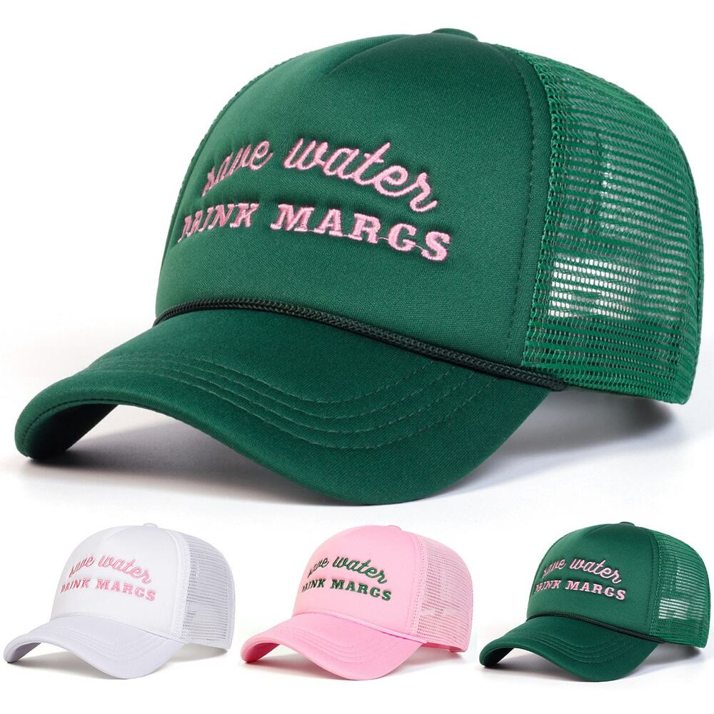 Save Water Drink Margs Pink Adjustable Mesh Trucker Hat NWOT - Picture 3 of 3